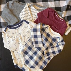 5-pack football Bodysuits